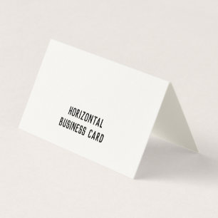 Tarjeta De Visita Crema doblada con firma personalizada