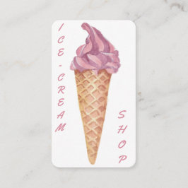 Tarjeta De Visita Crema personalizada de hielo de confitería