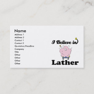 Tarjeta De Visita creo en lather