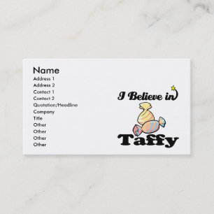 Tarjeta De Visita creo en taffy