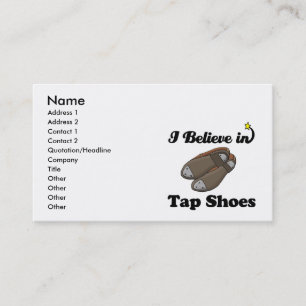 Tarjeta De Visita creo en zapatos de zapateado