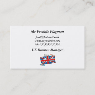Tarjeta De Visita Creyón Union Jack,