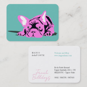 Tarjeta De Visita Criador Entrenador de Bulldog Francés
