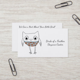 Tarjeta De Visita Criaturas caprichosas del arbolado del búho,