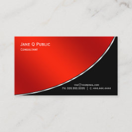 Tarjeta De Visita Crimson brillante elegante profesional moderno