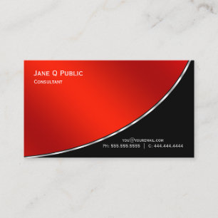 Tarjeta De Visita Crimson brillante elegante profesional moderno