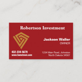 Tarjeta De Visita Crimson Calling Card for Any Business