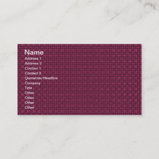 Tarjeta De Visita Crimson Fabric