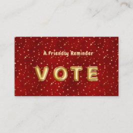 Tarjeta De Visita Crimson Nightfall Gold Star Illustration