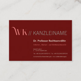 Tarjeta De Visita Crimson Pink and Cool