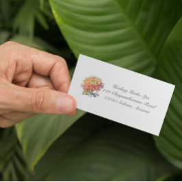 Tarjeta De Visita Crisantemo de cosecha dorada, personalizado