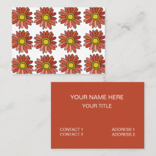 Tarjeta De Visita Crisantemo Flor Crisantemo Floral