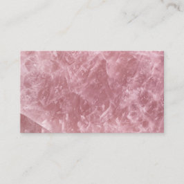 Tarjeta De Visita Cristal de cuarzo rosa rosa rosa de bebé elegante