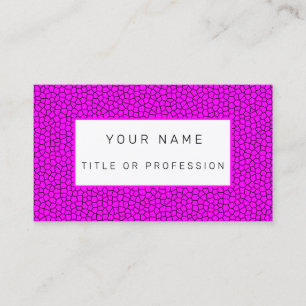 Tarjeta De Visita Cristal manchado rosado