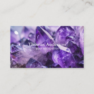 Tarjeta De Visita Cristal Moderno Simple Tendencia