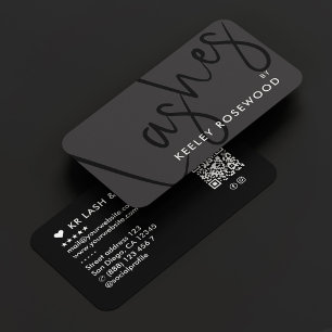 Tarjeta De Visita Cristales Artistas de maquillaje Salón de Belleza