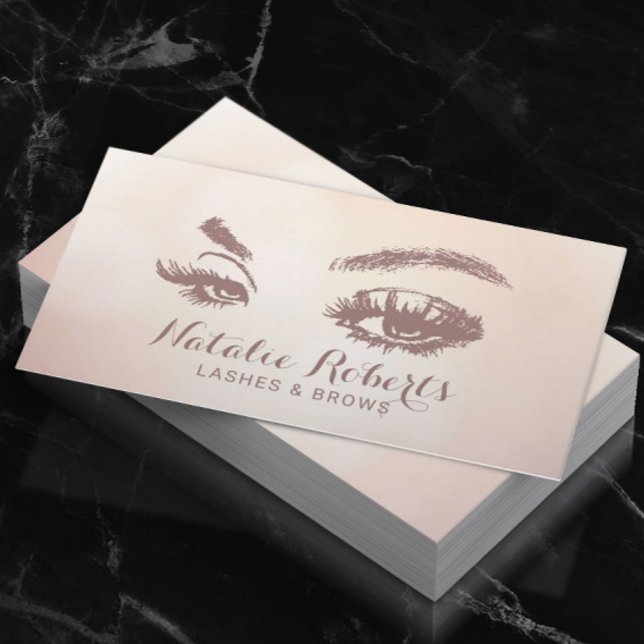 Tarjeta De Visita Cristales Brows Artista Pastel Salón De Belleza (Subido por el creador)