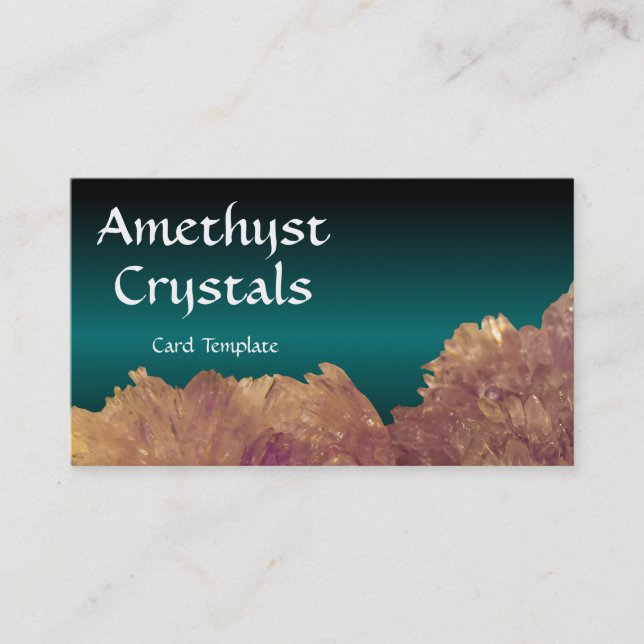 Tarjeta De Visita Cristales de curación antimetista (Anverso)