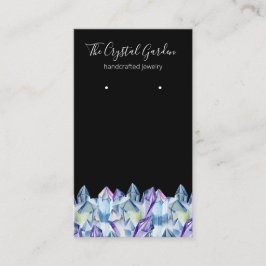 Tarjeta De Visita Cristales espirituales de Boho Ametist ganando joy