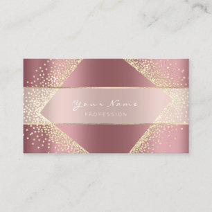 Tarjeta De Visita Cristales florales subiós Blogger del oro del