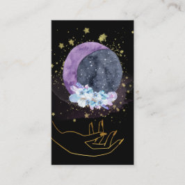 Tarjeta De Visita *~* Cristales Moon Sky Cosmos Stars