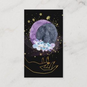 Tarjeta De Visita *~* Cristales Moon Sky Cosmos Stars
