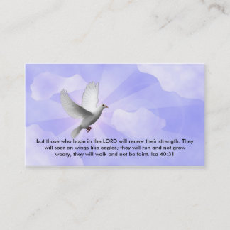 tarjeta de visita cristiana