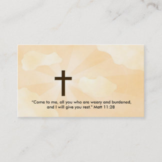 Tarjeta de visita cristiana
