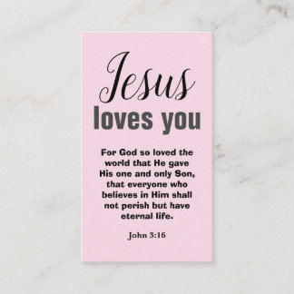 Tarjeta de visita cristiana