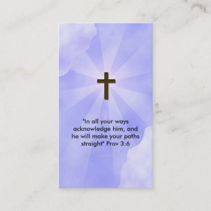 Tarjeta de visita cristiana