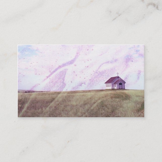 Tarjeta de visita cristiana de la iglesia (Anverso)