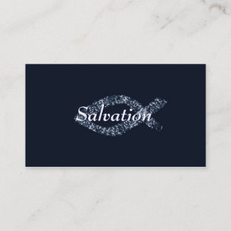 Tarjeta de visita cristiana de la salvación