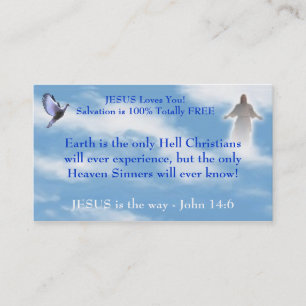Tarjeta de visita cristiana del testigo