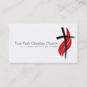 Tarjeta De Visita Cristianismo cristiano del pastor de la religión