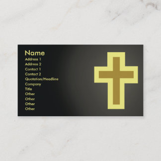 Tarjeta De Visita Cristianismo - negocio