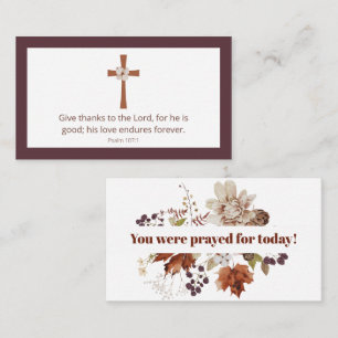Tarjeta De Visita Cristiano Floral Fuiste Orado