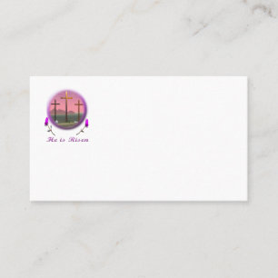 Tarjeta De Visita Cristo está en ascenso