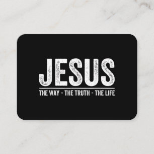 Tarjeta De Visita Cristo Jesús El Camino. La Verdad. La Vida Bendita