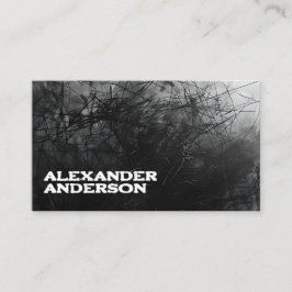 Tarjeta De Visita Crítica mínima de negro profesional