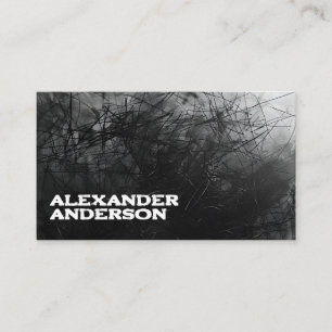 Tarjeta De Visita Crítica mínima de negro profesional