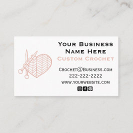 Tarjeta De Visita Crochet Custom Business Card