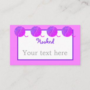 Tarjeta De Visita Crochet de yarn/Knit