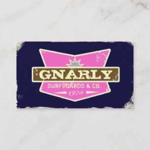 Tarjeta De Visita CROMATOGRAFÍA GASEOSA el Gnarly por rosa de la