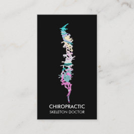 Tarjeta De Visita Cropráctica médico ortopédica de vértebras espinos