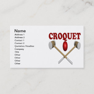 Tarjeta De Visita Croquet