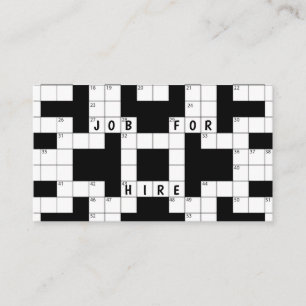 Tarjeta De Visita Crossword Puzzle Business
