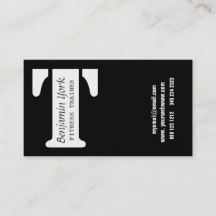 Tarjeta De Visita Cruce su logotipo grande ultra moderno de la letra