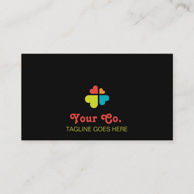 Tarjeta De Visita Cruces de Corazones (Anverso)