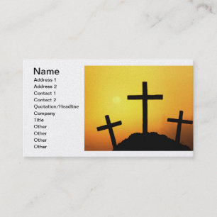 Tarjeta De Visita Cruces y escenas del Domingo de Pascua y Ramos