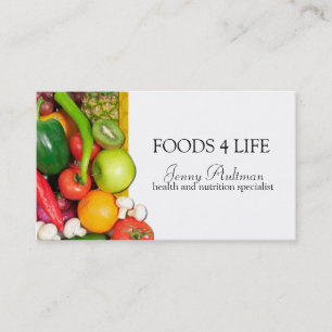 Tarjeta de visita cruda de Foodist